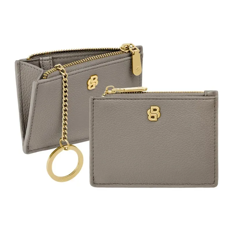 Καρτοθήκη πορτοφόλι Hugo Boss Signature Lady Taupe HEK616Z HEK616Z