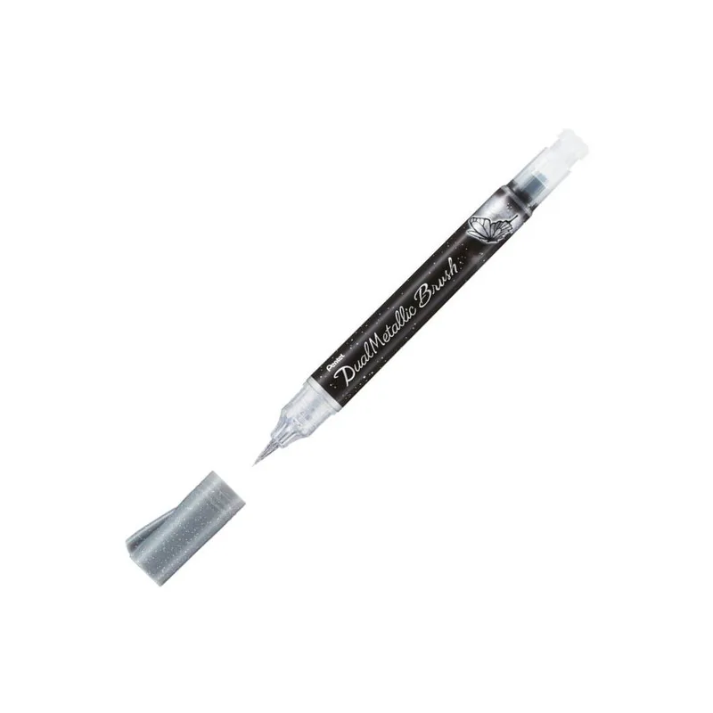 Μαρκαδόρος Σχεδίου PENTEL Dual Metallic Silver