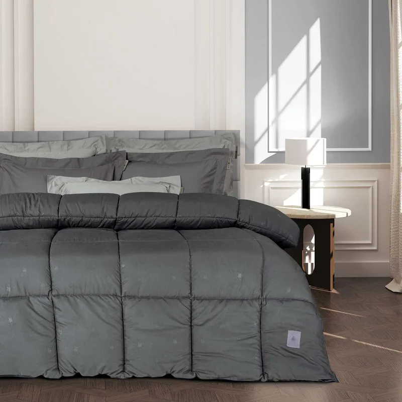 ΠΑΠΛΩΜΑ ΥΠΕΡΔΙΠΛΟ GREENWICH POLO CLUB ESSENTIAL 4447 DARK GREY 220Χ240CM