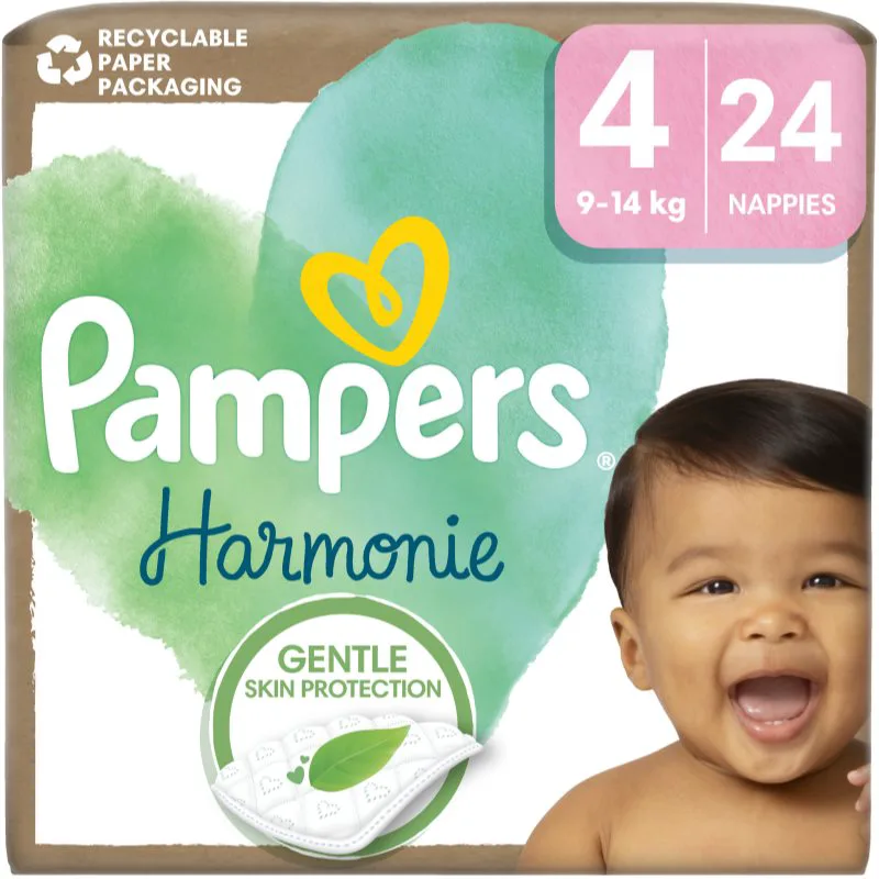 Pampers Harmonie Size 4 πάνες μίας χρήσης 9-14 kg 24 τμχ