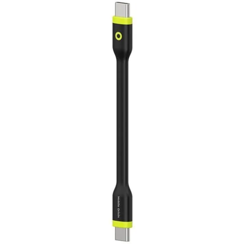 Καλώδιο Type-C Mobile Origin Compact Cable σε Type-C για Φόρτιση & Μεταφορά Δεδομένων 10cm 60W - Black (COMC-USBC-BLK)
