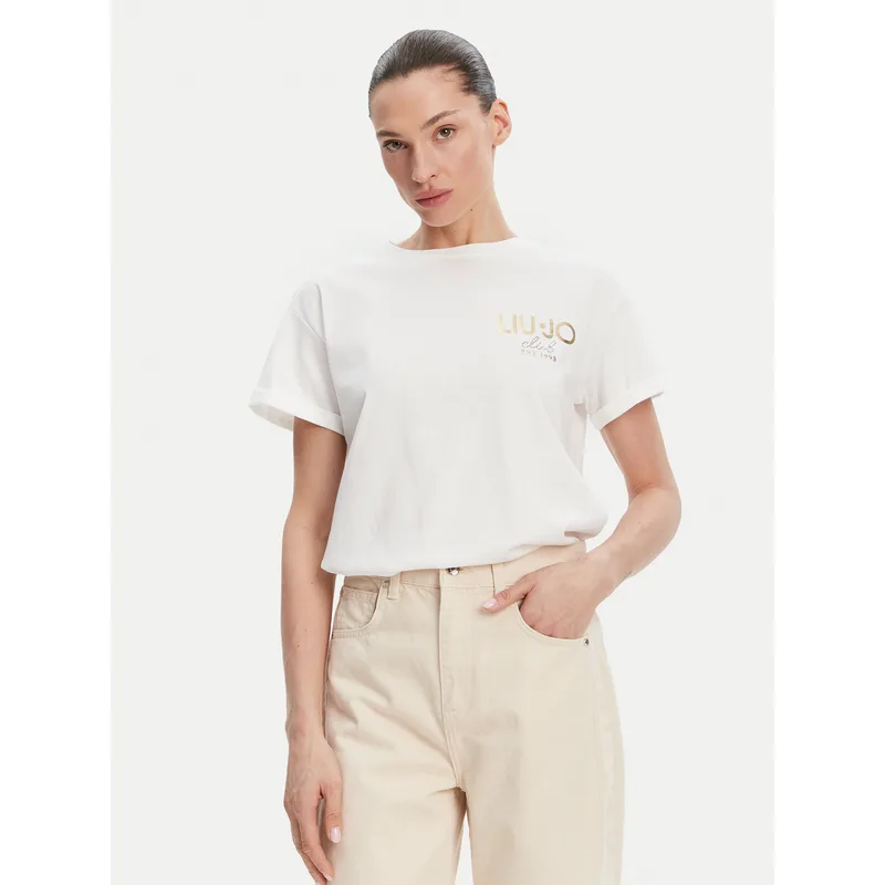 Liu Jo T-Shirt WA5007 JS923 Λευκό Relaxed Fit