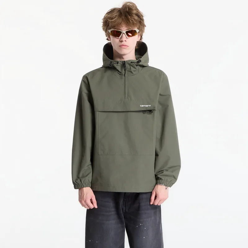 Μπουφάν Carhartt WIP Windbreaker Pullover UNISEX Leaf/ White XXL