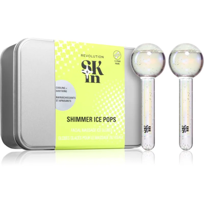 Revolution Skincare Skin Ice Globes οδηγίες για μασάζ για το πρόσωπο 2 τμχ