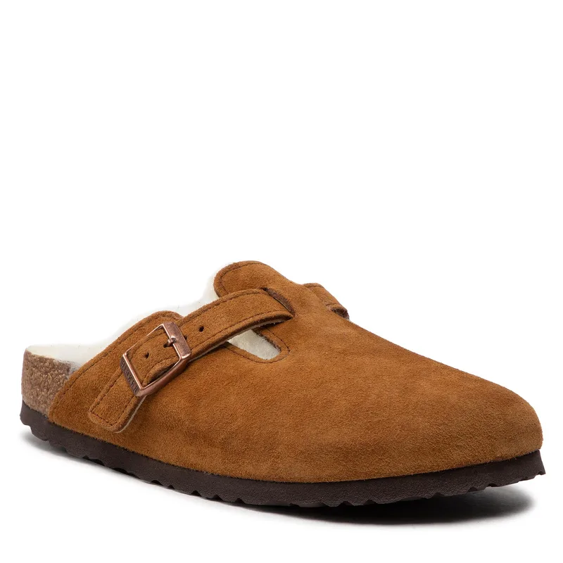 Παντόφλες Birkenstock Boston Vl/Sheraling 1001141 Καφέ