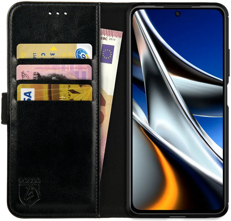 Κόκκινο Element PU Θήκη Πορτοφόλι Xiaomi Poco X4 Pro 5G - Black (8719246358326)