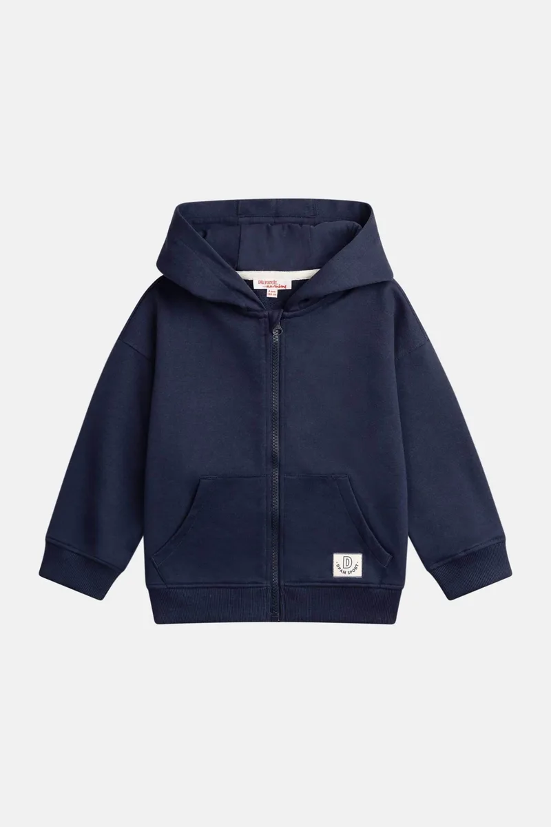 DPAM παιδική ζακέτα φούτερ για αγόρια "Basic Navy" - 370267 Μπλε Σκούρο