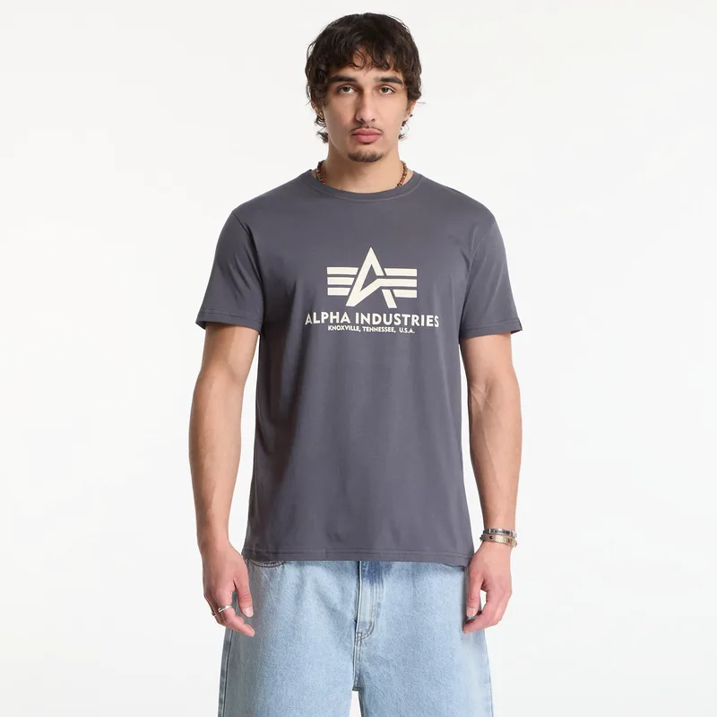 T-shirt Alpha Industries Basic T-Shirt Grey Black L