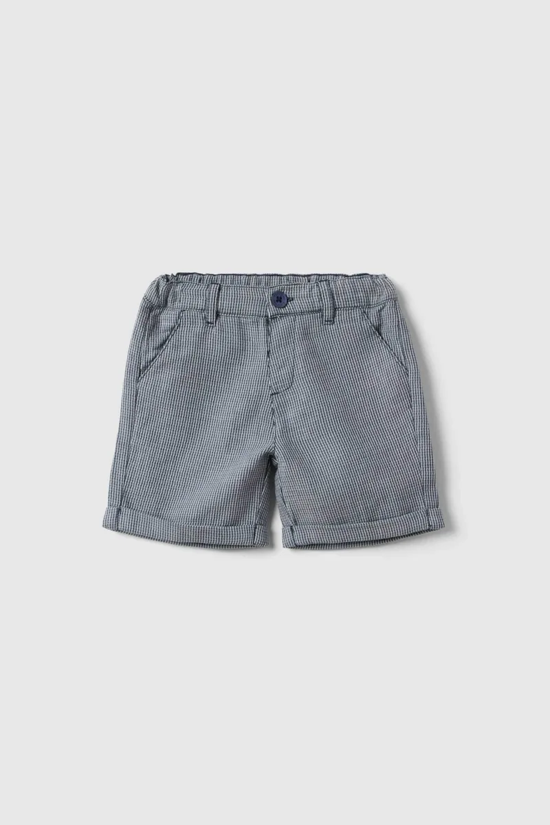 OVS βρεφική βερμούδα με ριγέ σχέδιο Regular Fit - 002656368 Μπλε