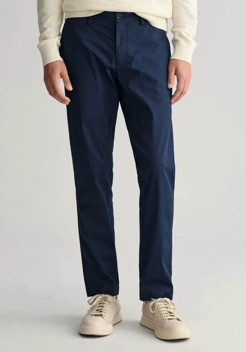 GANT Υφασμάτινο Παντελόνι της σειράς Sport Chinohose - 1505280-34 410 Marine