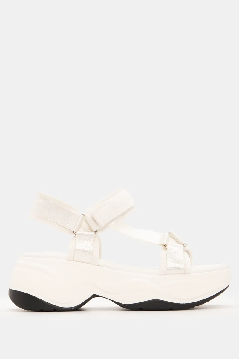 Sneakers Sandals με Λουράκια Scratch - Λευκό