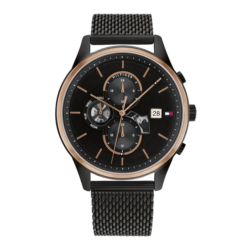 TOMMY HILFIGER Weston Quartz Chronograph With Black Stainless Steel Bracelet 1710505