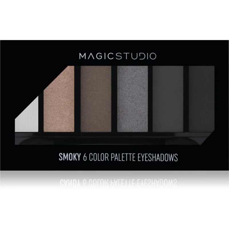 Magic studio 6 Color Palette Eyeshadows Παλέτα σκιών για τα μάτια απόχρωση 03 Smoky 6.3 γρ