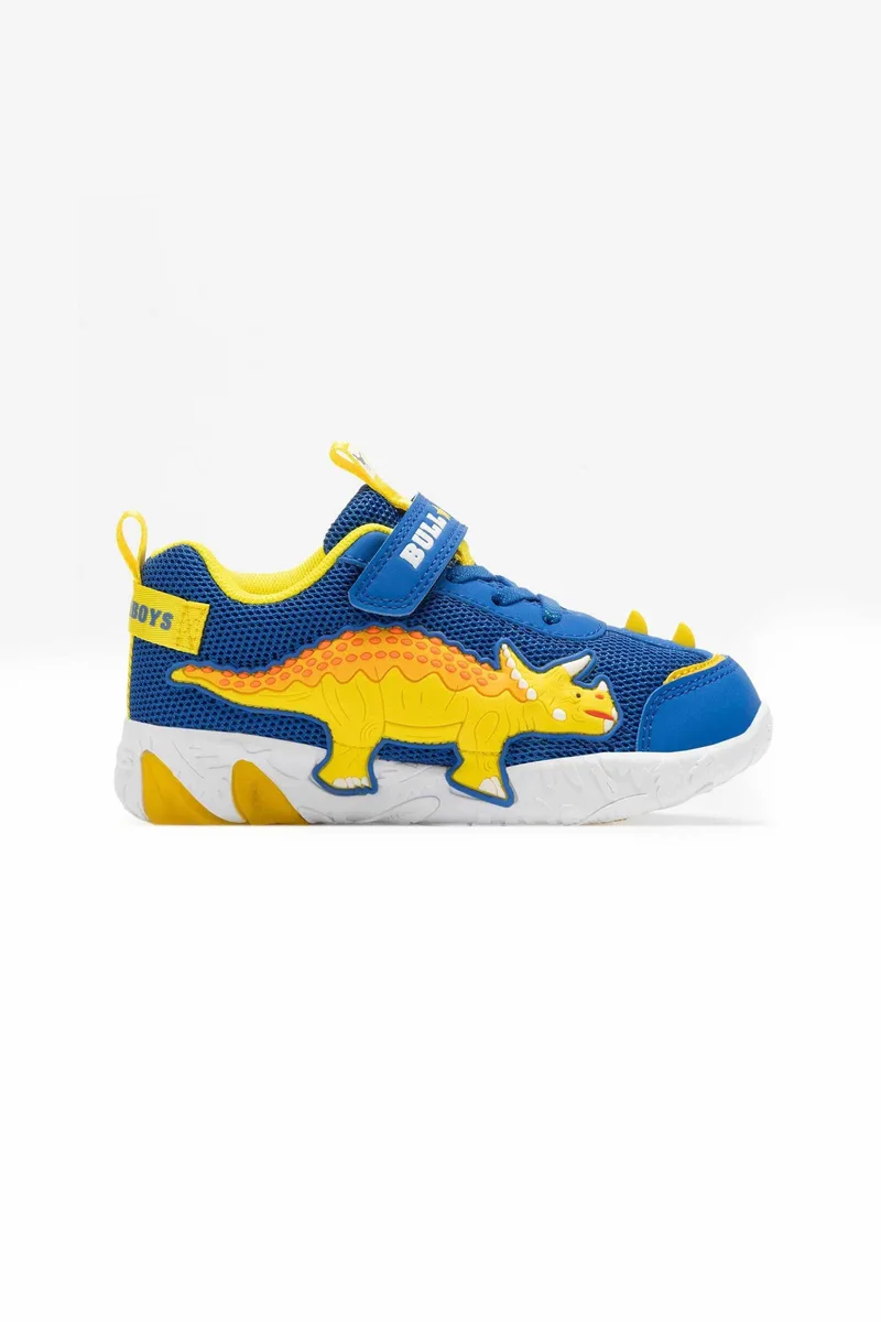 Lelli Kelly παιδικά sneakers με σχέδιο Triceratopo και φωτάκια "Bull Boys" - DNAL4510 Μπλε