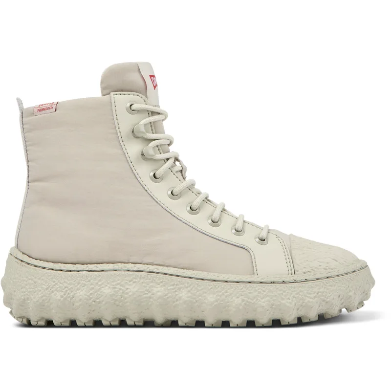 CAMPER Ground PrimaLoft® - Μποτάκια Για Γυναικεία - Γκρι, Μέγεθος 36, Cotton fabric/Smooth leather