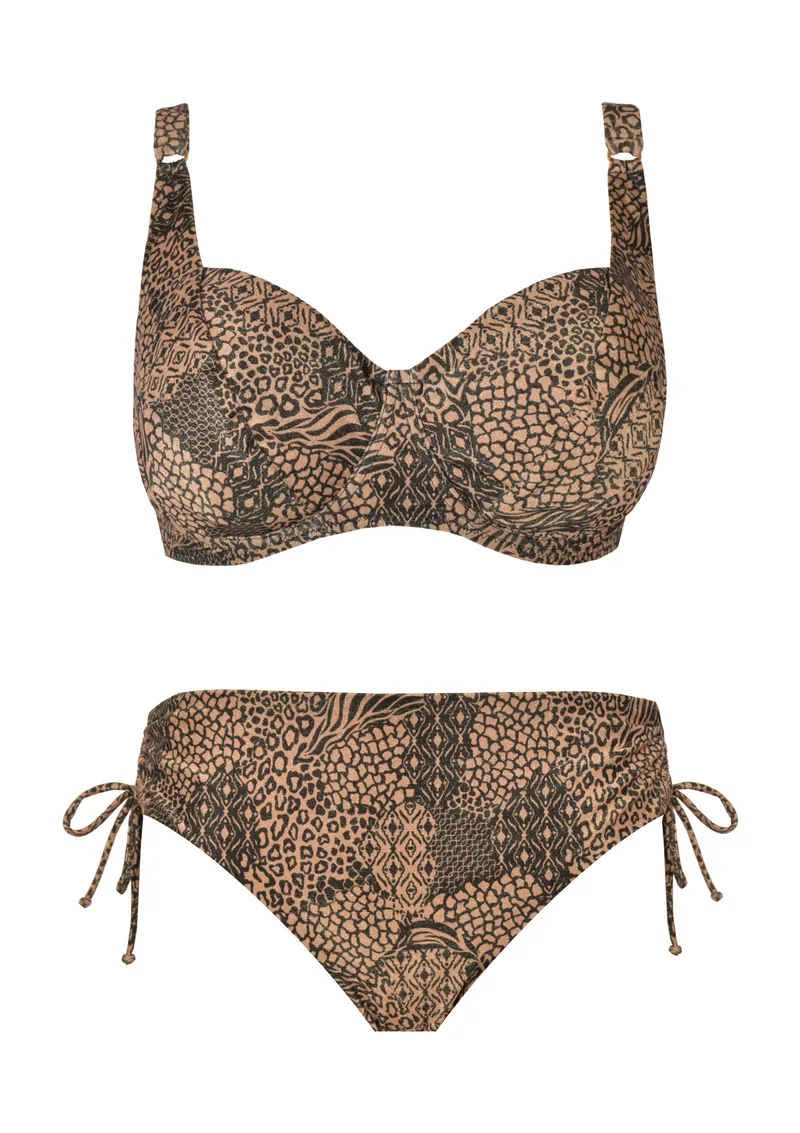 Crool Σετ Μαγιό Cup F Animal Print - Πολύχρωμο