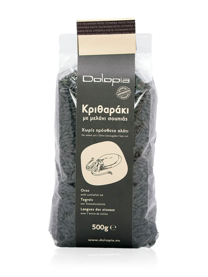 Κριθαράκι με μελάνι σουπιάς, Φθιώτιδας "Dolopia" 500g>