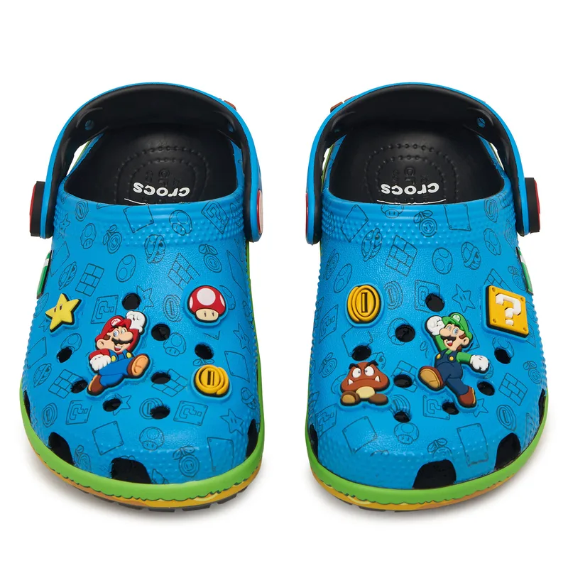 Παντόφλες Crocs Super Mario Core Classic Clog Kids 212140 Έγχρωμο