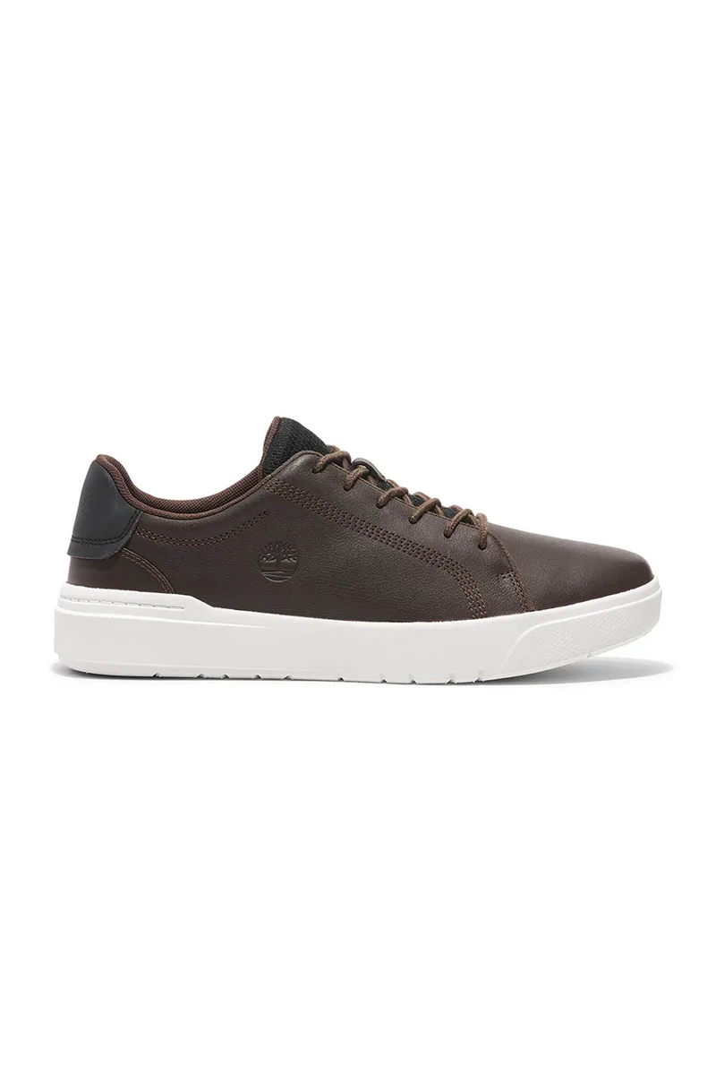 Timberland ανδρικά δερμάτινα sneakers "Seneca Bay Low Lace Up" - TB0A41F7W011 Καφέ