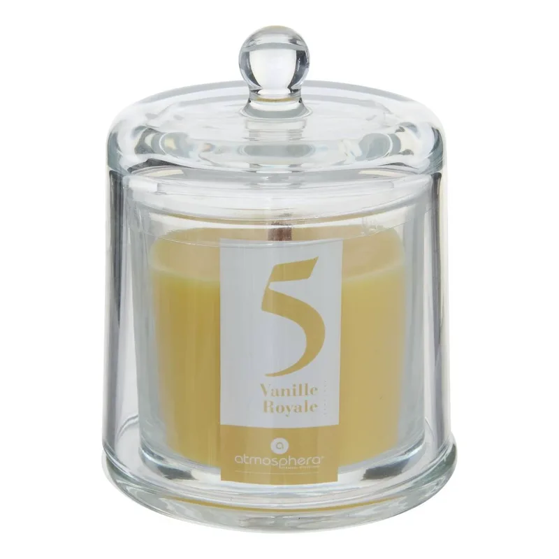 Atmosphera Αρωματικό Κερί Σε Βάζο Royal Vanilla Με Καμπάνα 240gr