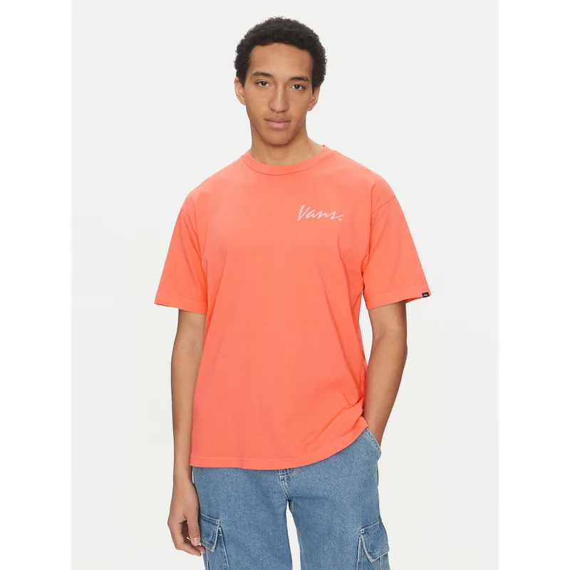 Vans T-Shirt 66 Baked VN000NTS Ροζ Loose Fit