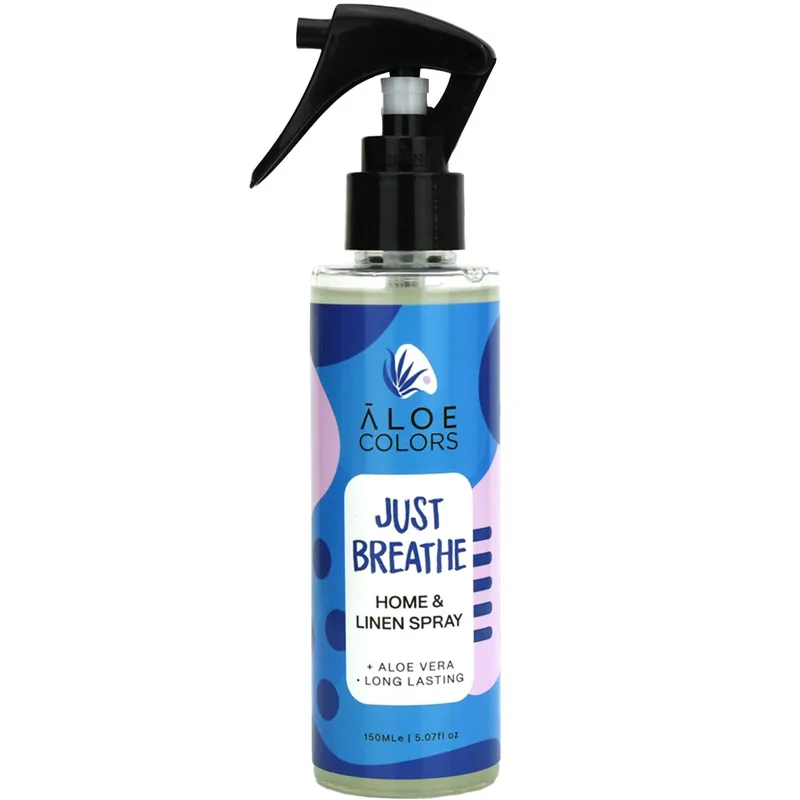 Aloe Colors Home & Linen Spray Just Breathe Αρωματικό Spray Χώρου & Υφασμάτων με Έντονο Άρωμα με Έντονο Άρωμα Διαρκεί 150ml
