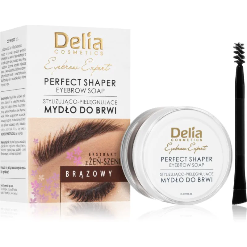 Delia Cosmetics Eyebrow Expert κερί φιξαρίσματος για τα φρύδια απόχρωση Brown 10 μλ