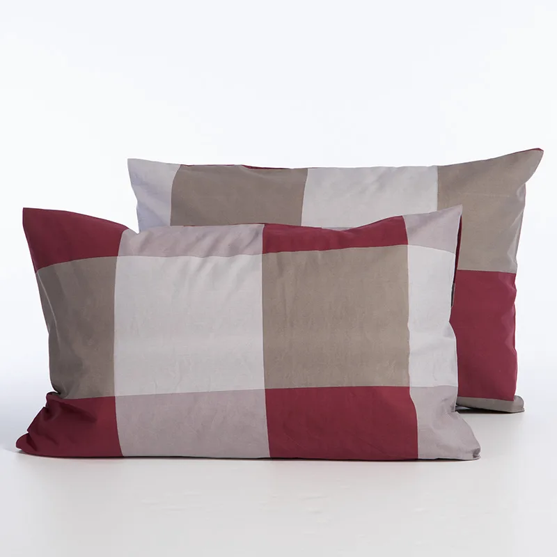 Μαξιλαροθήκη Τεμάχιο 52X72 Nef Nef Casual Check Bordo (52x72)