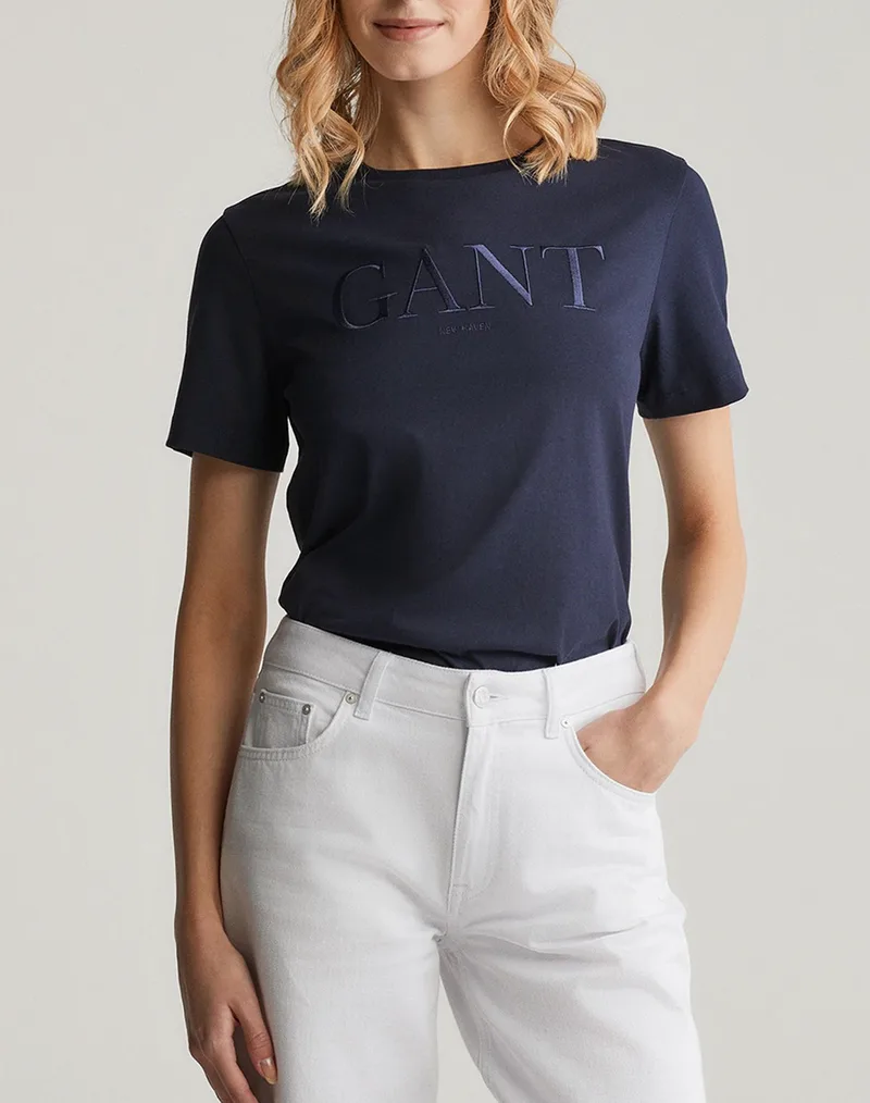 GANT ΜΠΛΟΥΖΑ ΚΜ REG TONAL GRAPHIC SS T-SHIRT 3GW4200502-433 DarkBlue