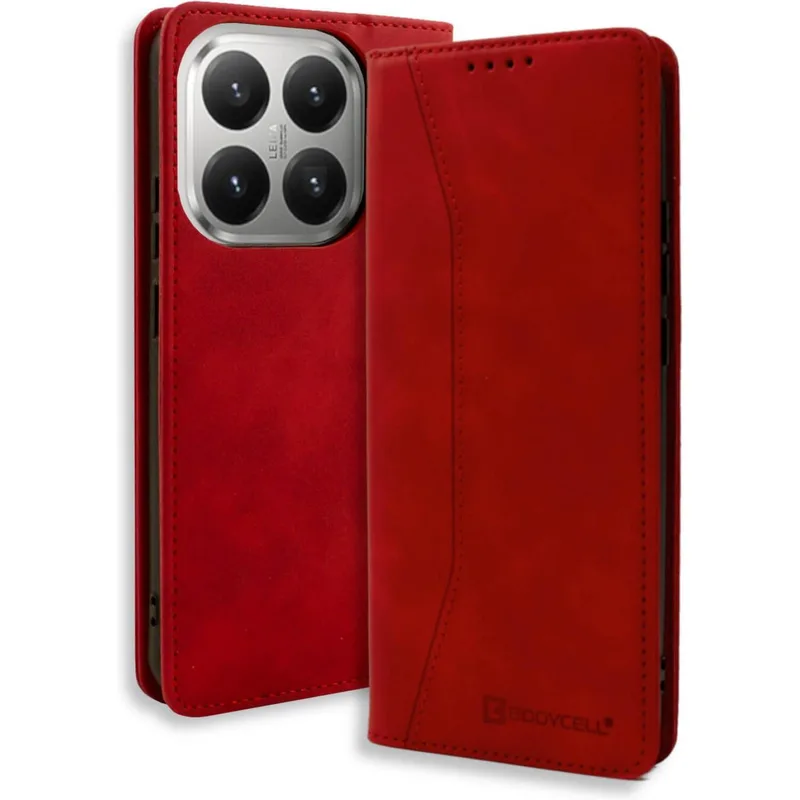 Θήκη Xiaomi 15T Pro Bodycell Book Case Πορτοφόλι - Red (5206015084676)