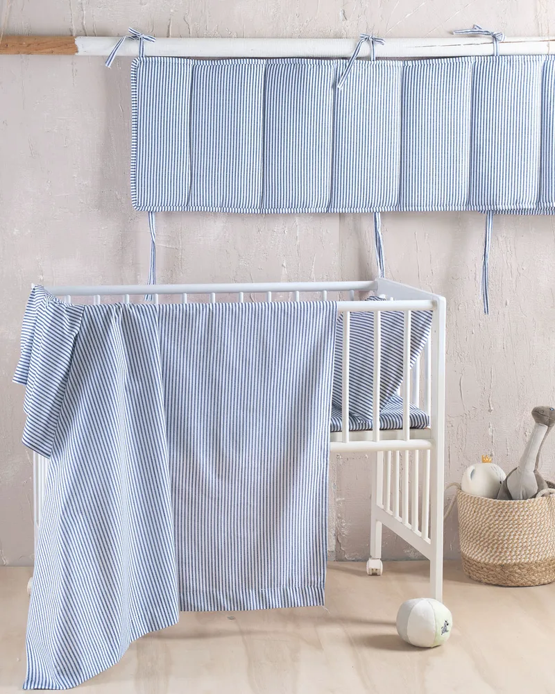 Σετ Σεντόνια Κούνιας (120Χ160) Symbol Motiv Blue, Rythmos Home