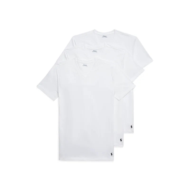 Polo Ralph Lauren Σετ t-shirts 714936903001 Λευκό Slim Fit