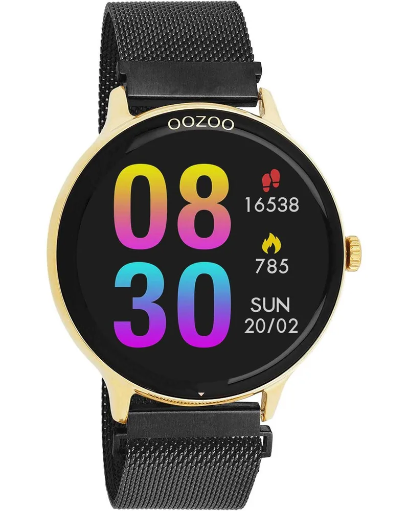 OOZOO Smartwatch - Q00137, Χρυσό case with Stainless Steel Bracelet