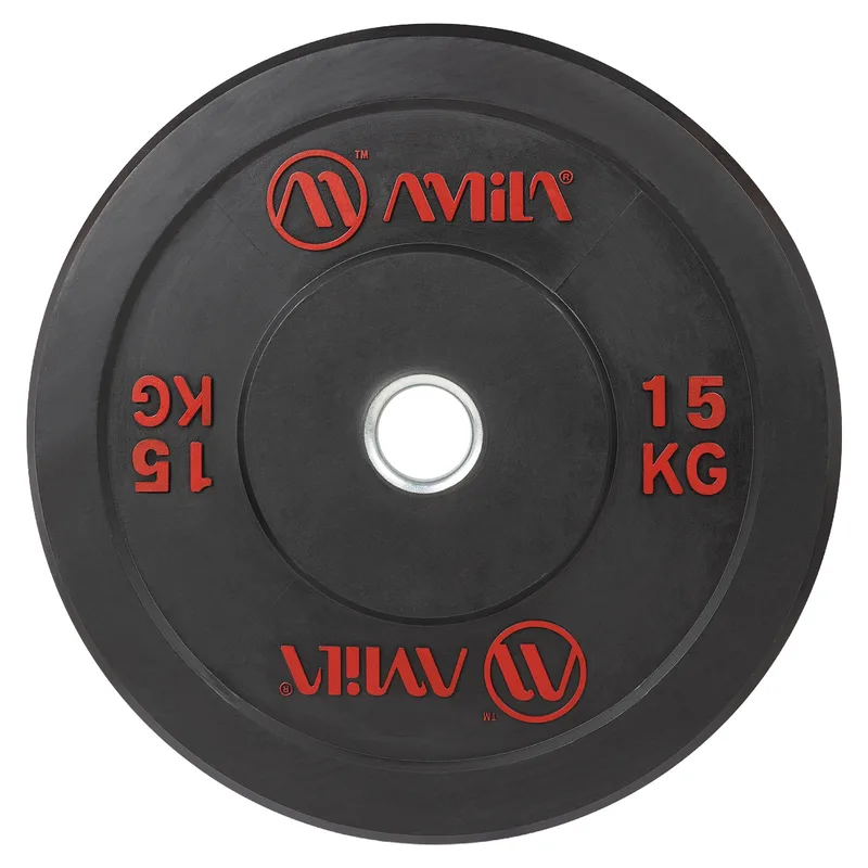 Δίσκος Amila Black R Bumper Slim 50mm 15kg