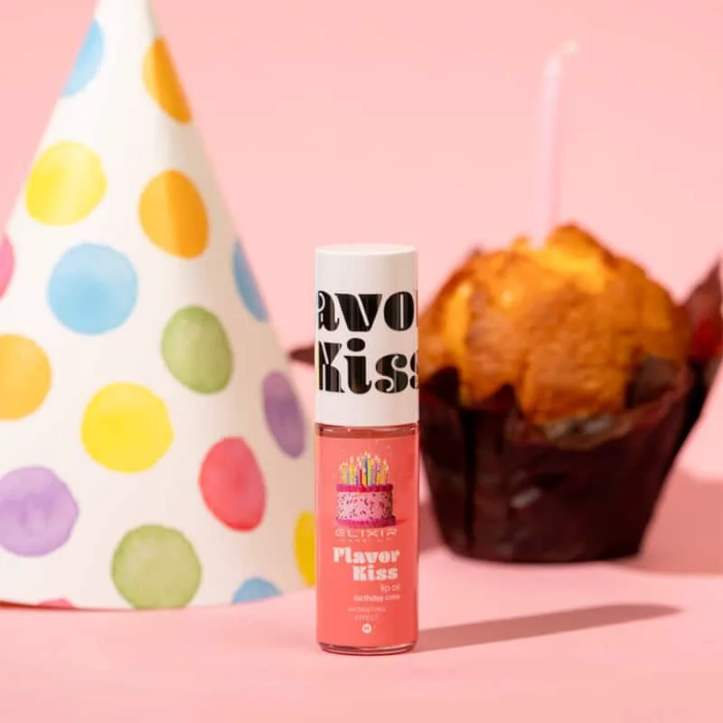 Elixir Flavor Kiss Lip Oil Birthday Cake
