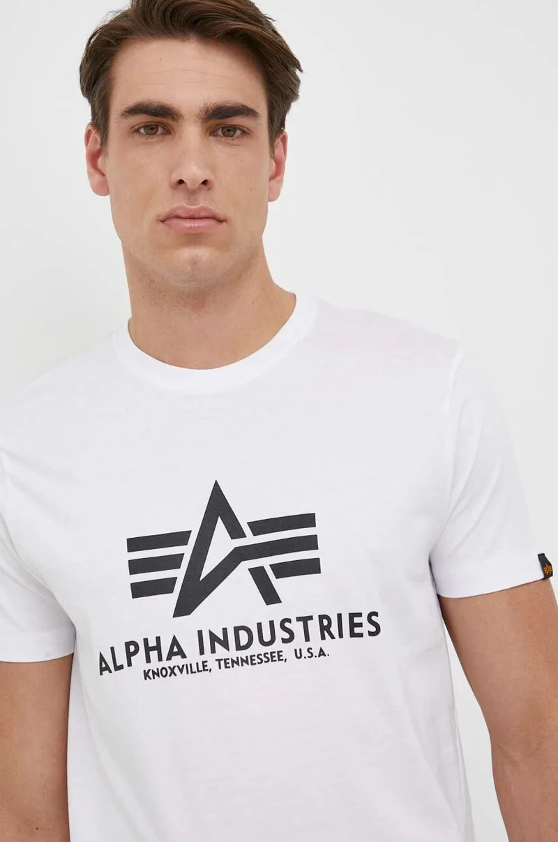 Βαμβακερό μπλουζάκι Alpha Industries