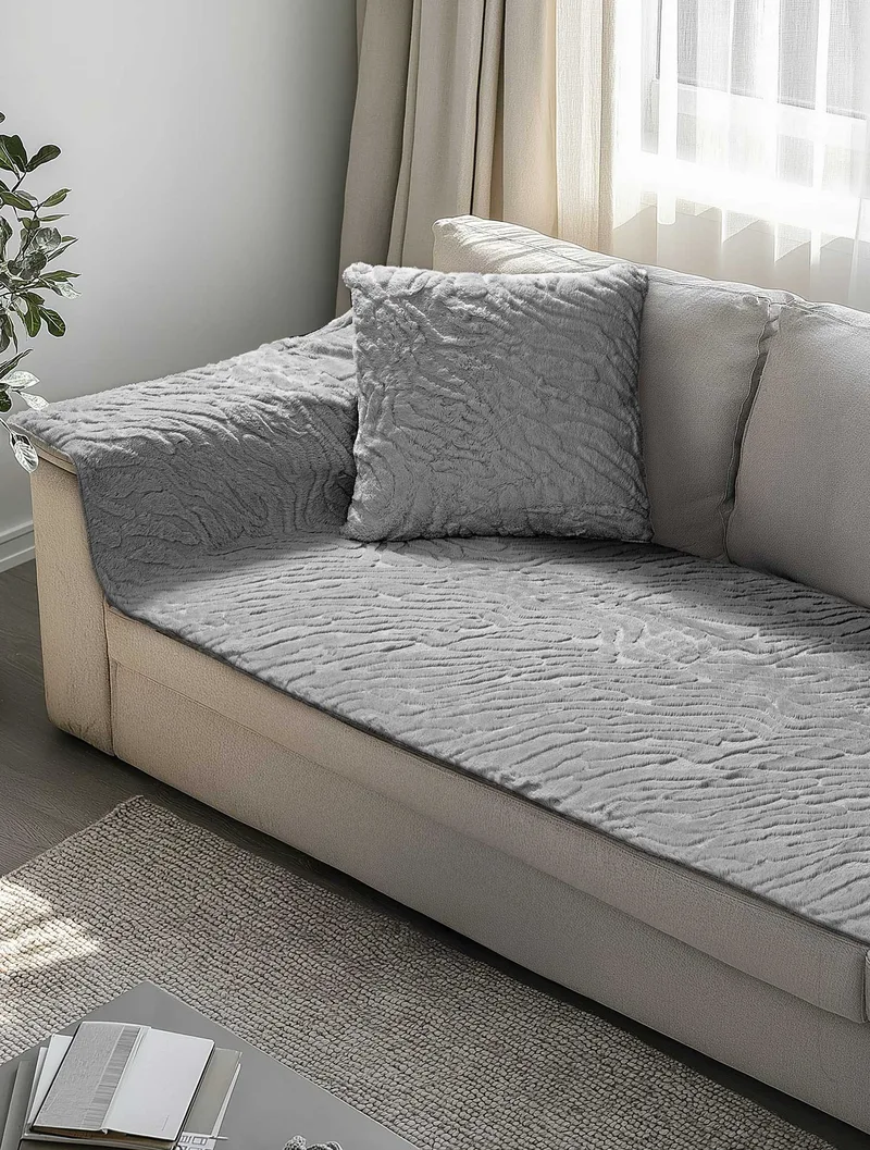 Μεμονωμένο γούνινo κάλύμμα SERANI GREY-5210186023730
