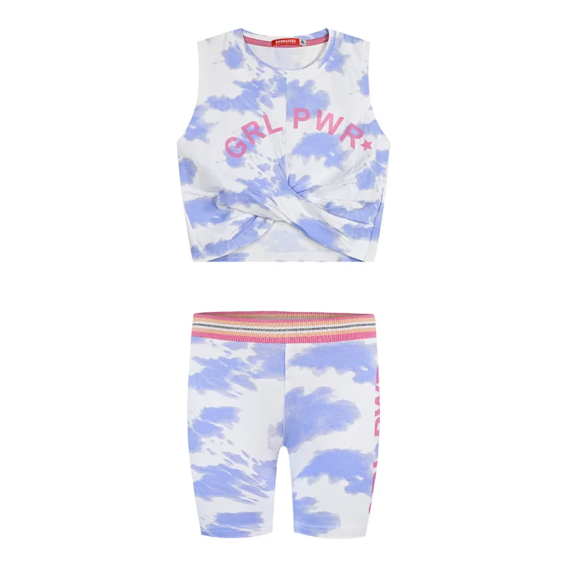 Παιδικό σετ 2 τεμάχια tie dye με τύπωμα για κορίτσι | BLUE DREAM