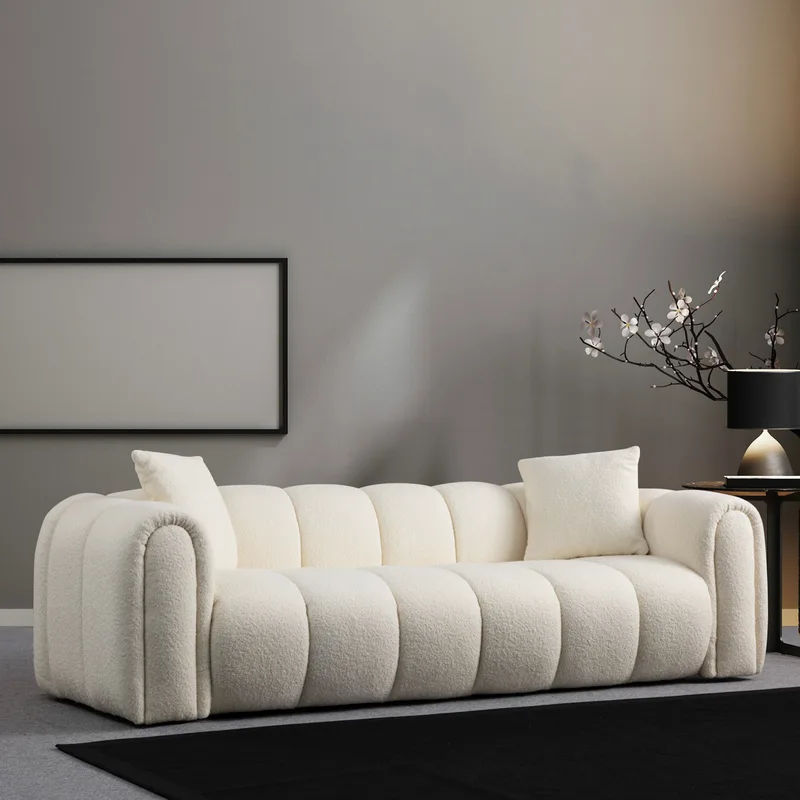 Τριθέσιος Καναπές Puffy 3 - White 560Are1544 (105x75x65)