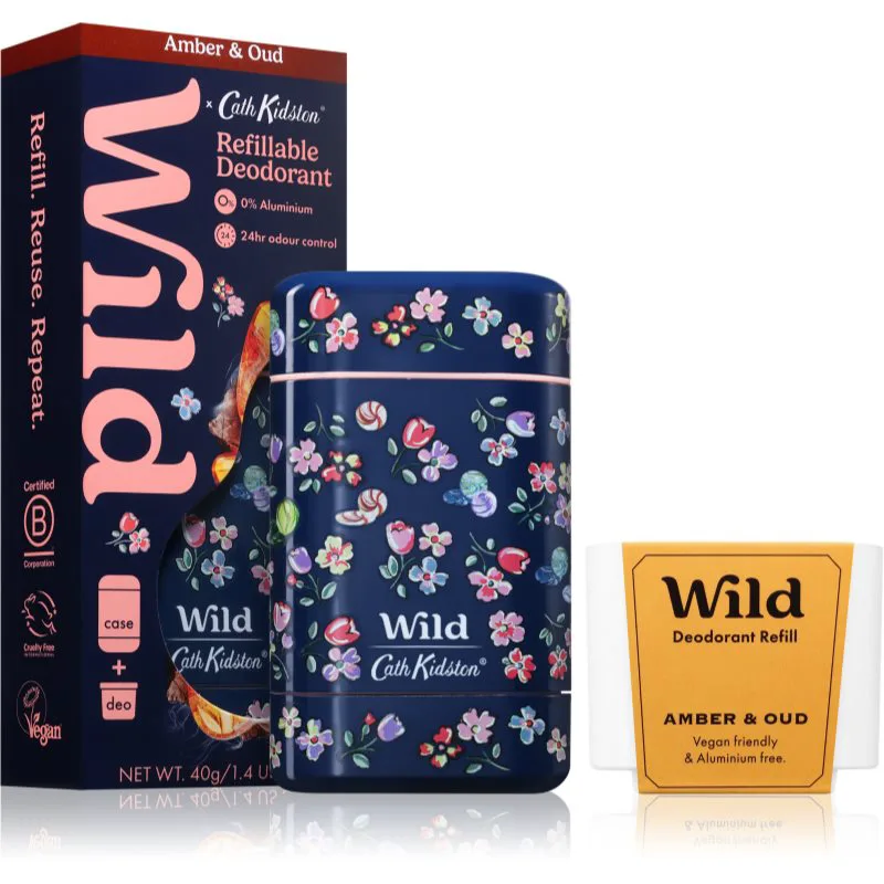 Wild Amber & Oud Marble Ditsy Case στερεό αποσμητικό με θήκη 40 γρ