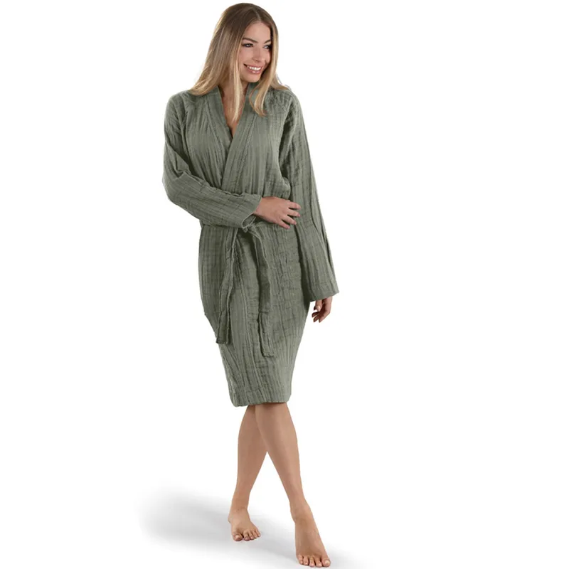 Μπουρνούζι Guy Laroche Supreme Khaki Medium Medium