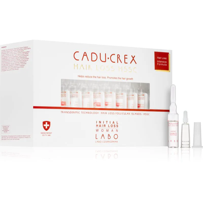 CADU-CREX Hair Loss HSSC Initial Hair Loss θεραπεία μαλλιών για γυναίκες για την αντιμετώπιση της τριχόπτωσης σε αρχικό στάδιο για γυναίκες 40x3,5 ml