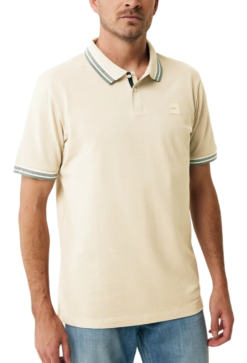 Μπλούζα Polo Mexx Tipping Polo MF007101251M-Warm White Ανδρικό