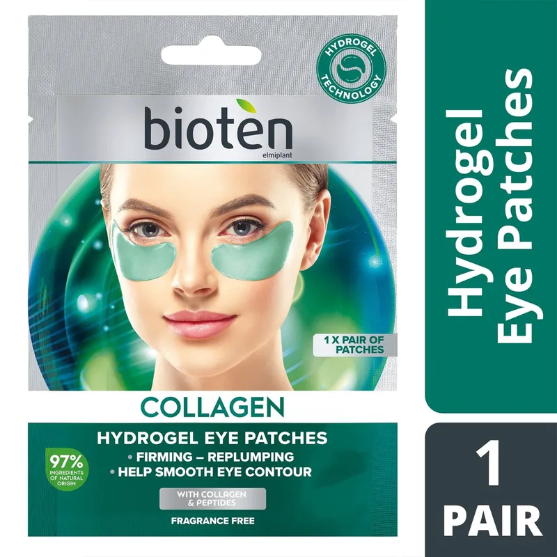 Bioten Collagen Hydrogel Eye Patches Ματιών για Ενδυνάμωση & Επαναφορά της Ελαστικότητας με Κολλαγόνο & Πεπτίδια 1 Ζευγάρι