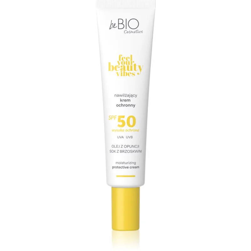 beBIO Feel Your Beauty Vibes ενυδατική προστατευτική κρέμα SPF 50 40 ml