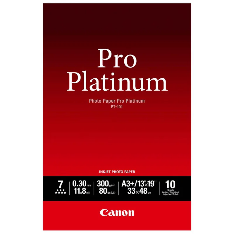 Canon PT-101 A 3+, 10 sheet Photo Paper Pro Platinum 300 g