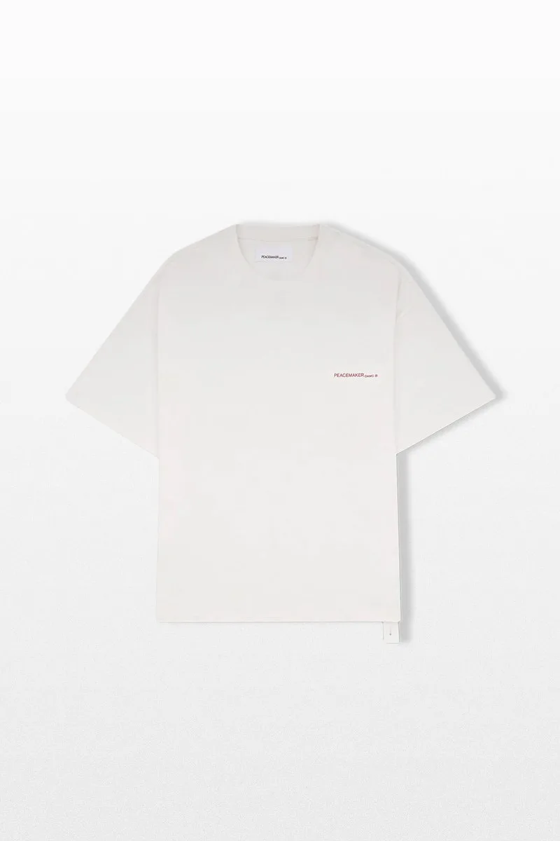 PEACEMAKER Ανδρικό Λευκό Oversized Tee Keys Print