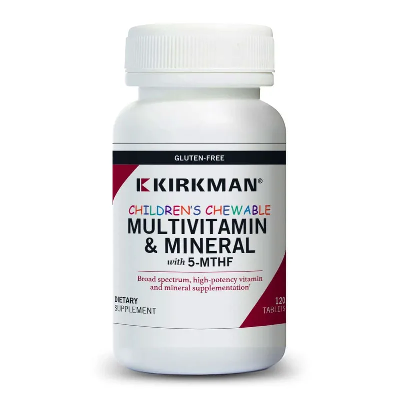 Kirkman Children's Chewable Multi-Vitamin/Mineral Wafers with 5-MTHF (120tablets)