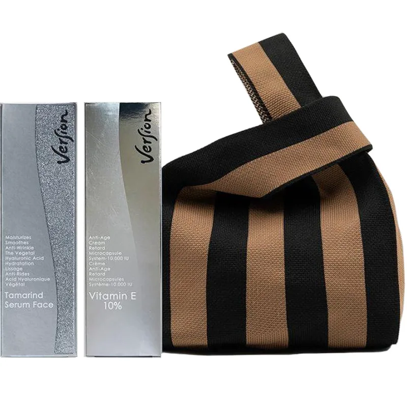Version Promo Tamarind Face Serum 50ml & Vitamin E 10% Anti Age Cream 50ml & Δώρο Νεσεσέρ 1 Τεμάχιο