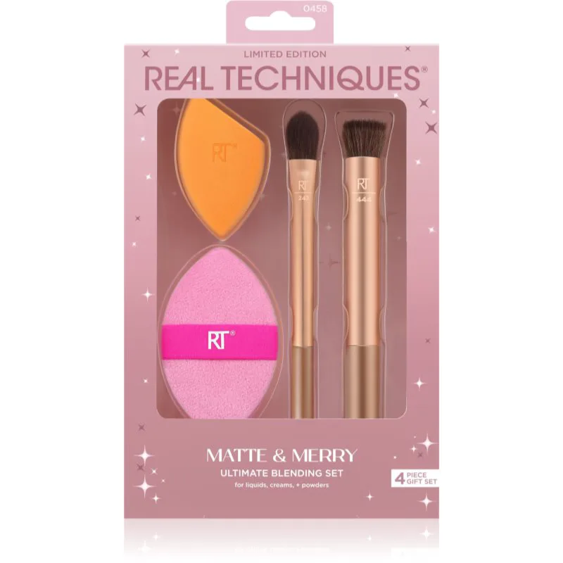Real Techniques Matte&Merry Ultimated Blending Set σετ με πινέλα